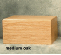 The Mayfield Solid Wood Urn - Oak